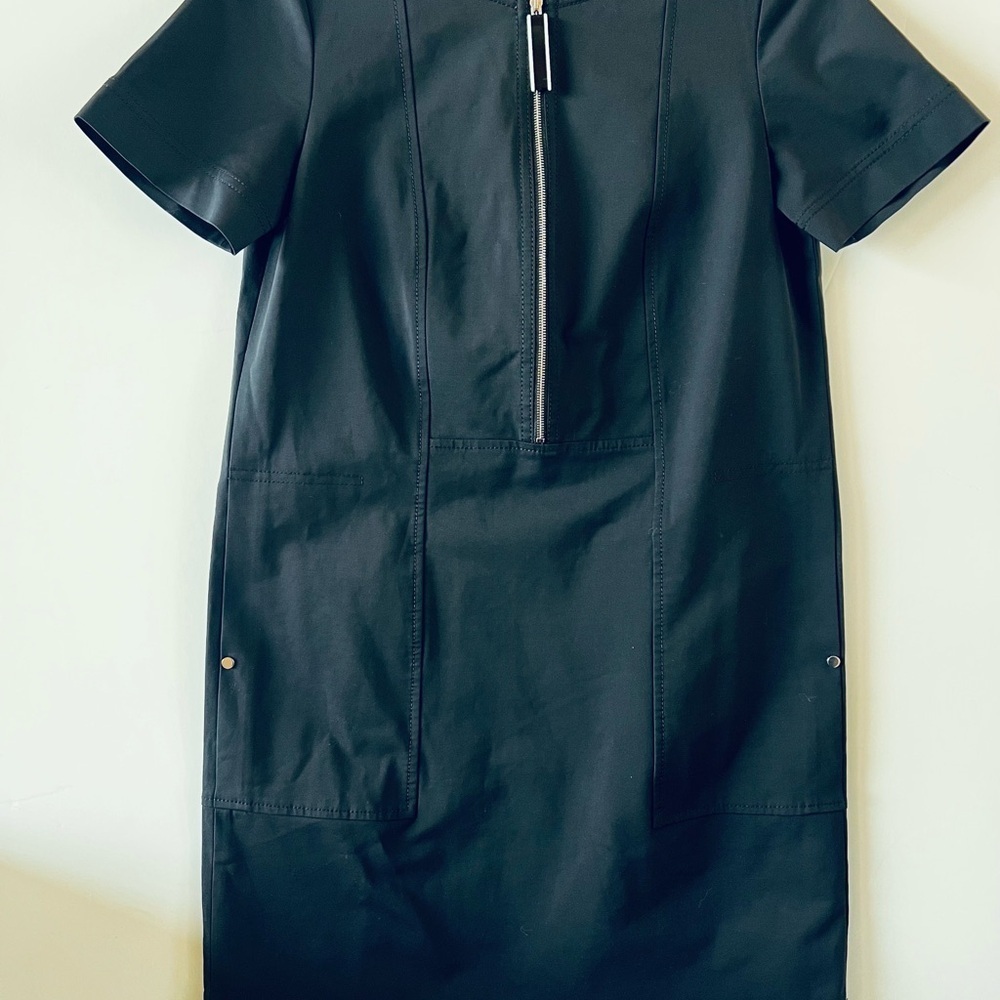 Lafayette 148 New York Archie Zip-Front Dress - Picture 3 of 9